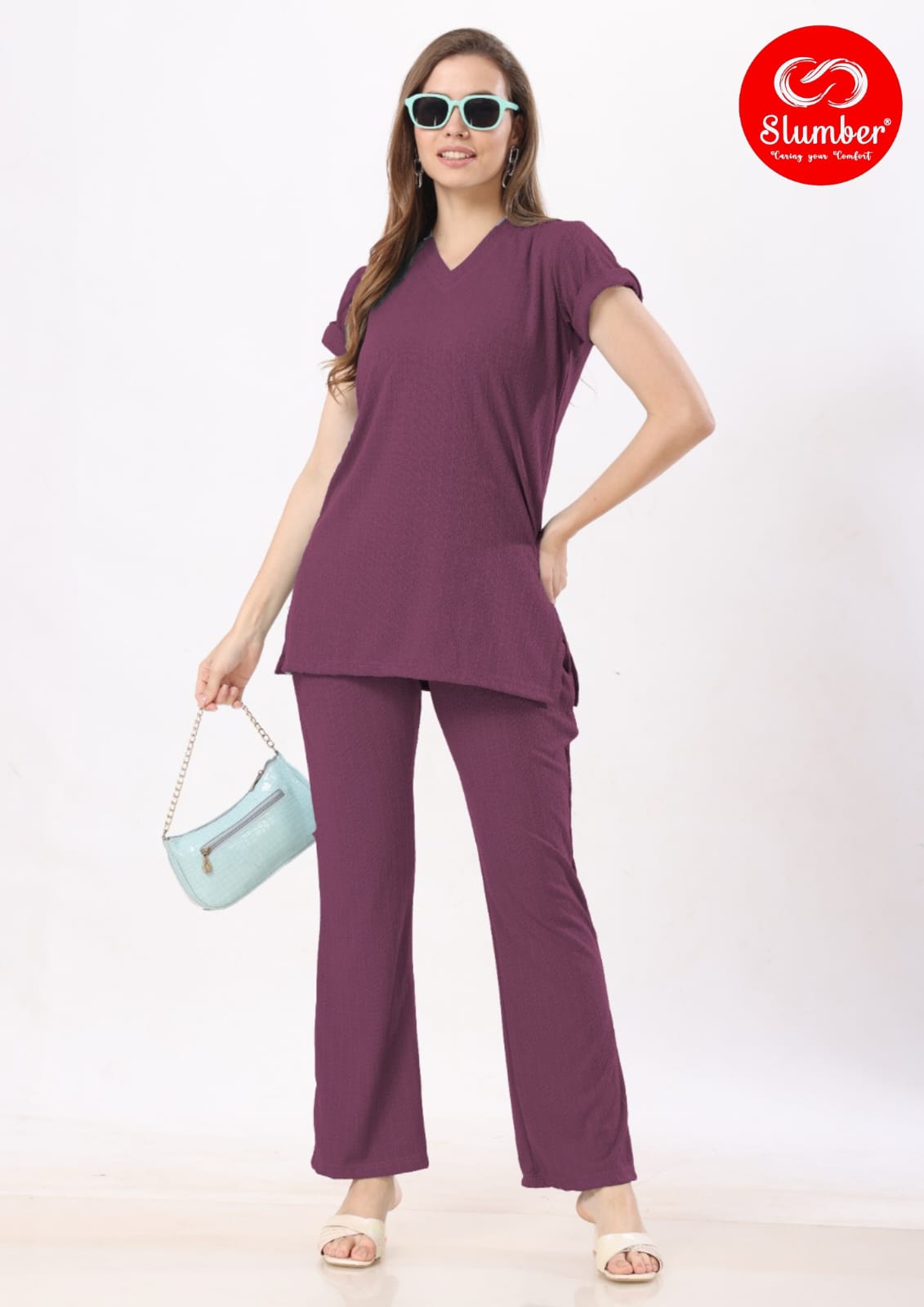 Cz011 Slumber Imported Co Ord Set Exporter India