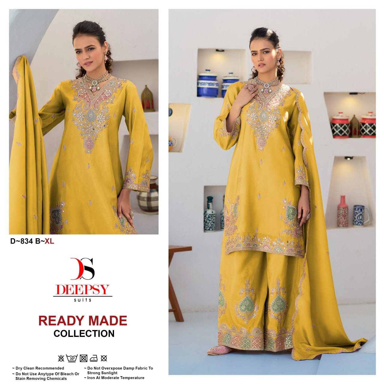 D-834 Abcd Deepsy Pakistani Readymade Suits Manufacturer India