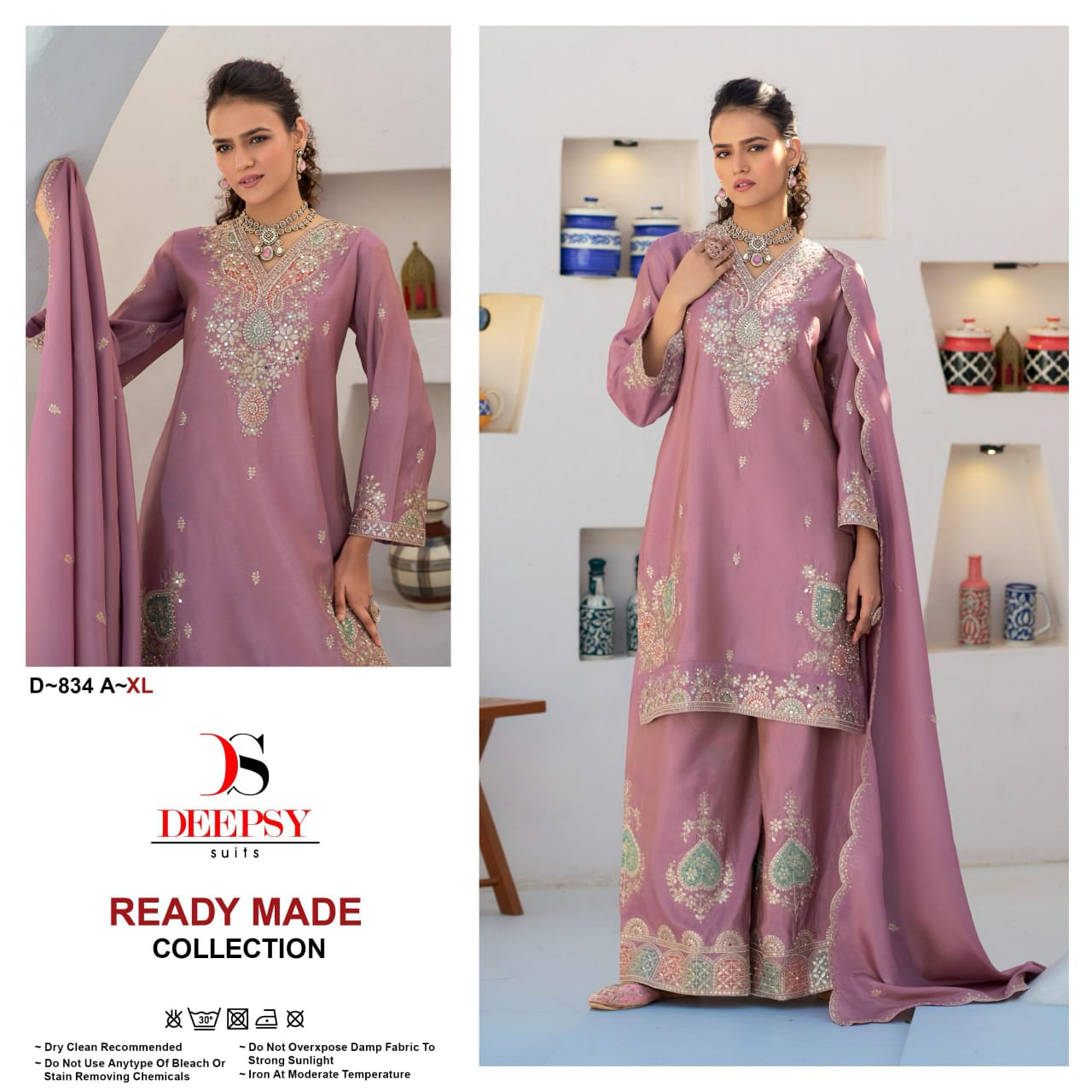 D-834 Abcd Deepsy Pakistani Readymade Suits Manufacturer India