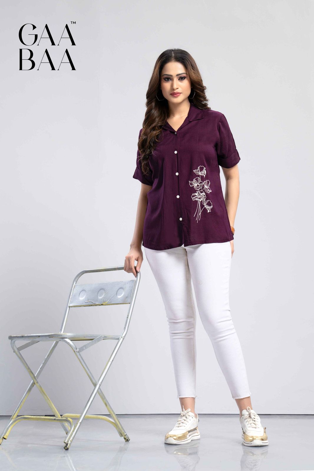 D.No-911 Gaabaa Rayon Slub Women Shirts Wholesale Price
