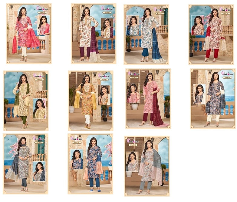 Paris Series Dveeja Fashion Linen Readymade Pant Style Suits Wholesale Price