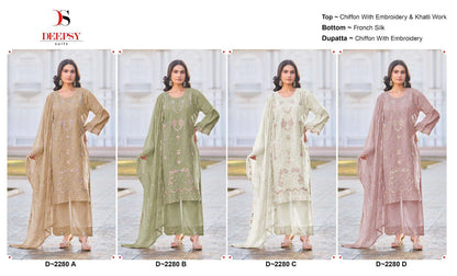 D 2280 Deepsy Chiffon Pakistani Salwar Suits Manufacturer India