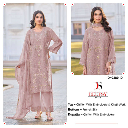 D 2280 Deepsy Chiffon Pakistani Salwar Suits Manufacturer India