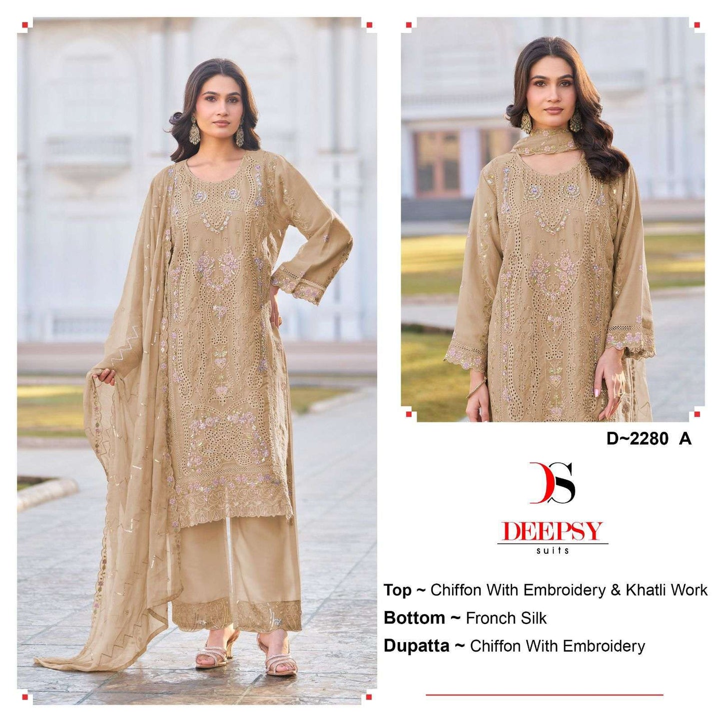 D 2280 Deepsy Chiffon Pakistani Salwar Suits Manufacturer India