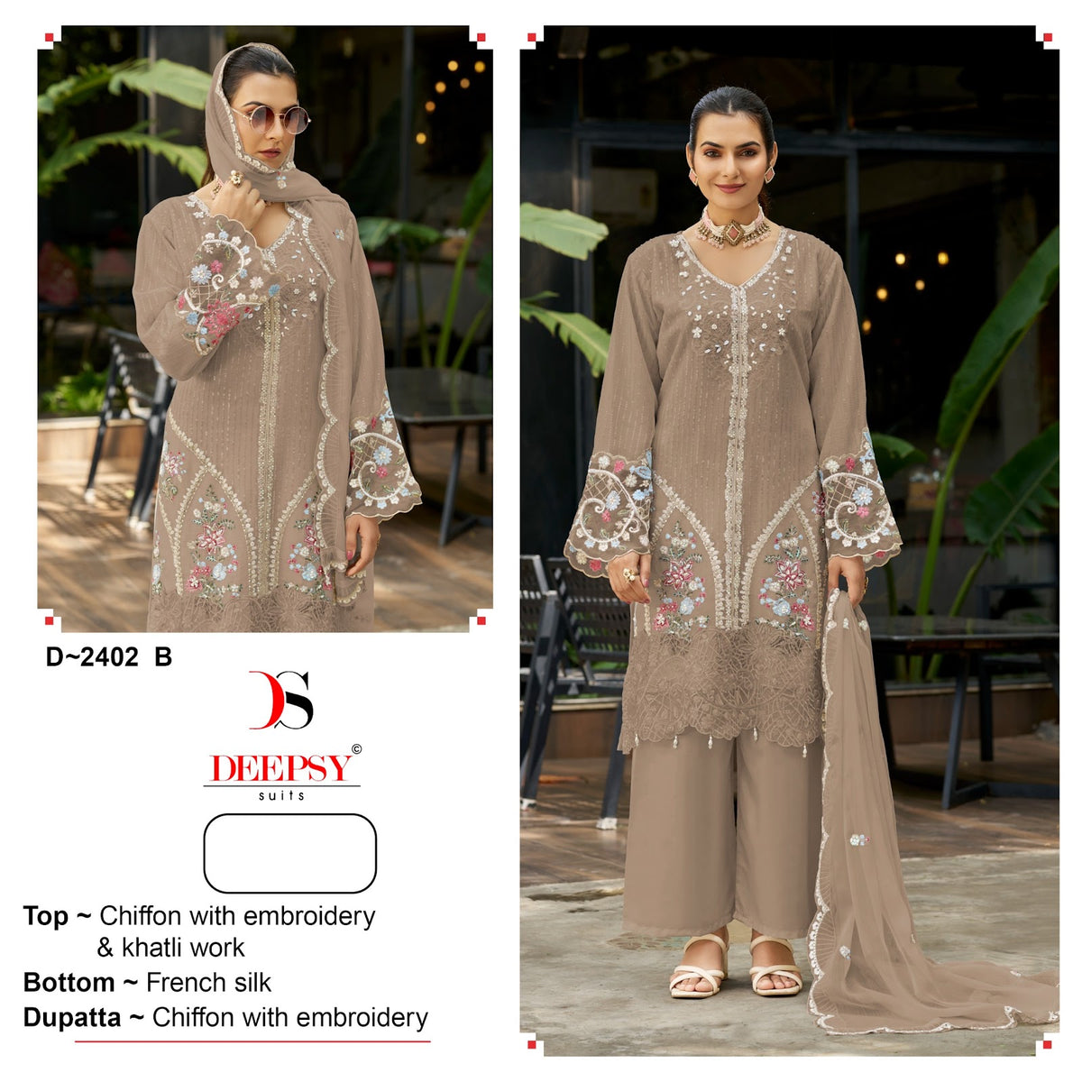 D 2402 Deepsy Chiffon Pakistani Salwar Suits Manufacturer
