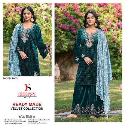 D 3181 Deepsy Readymade Velvet Suits Wholesaler Ahmedabad