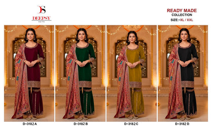 D 3182 Deepsy Readymade Velvet Suits Wholesaler Ahmedabad