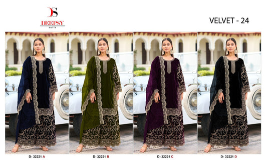 D 32221 Deepsy Velvet Suits Manufacturer