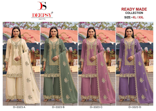 D 3323 Deepsy Tissue Silk Pakistani Readymade Suits Wholesaler Ahmedabad