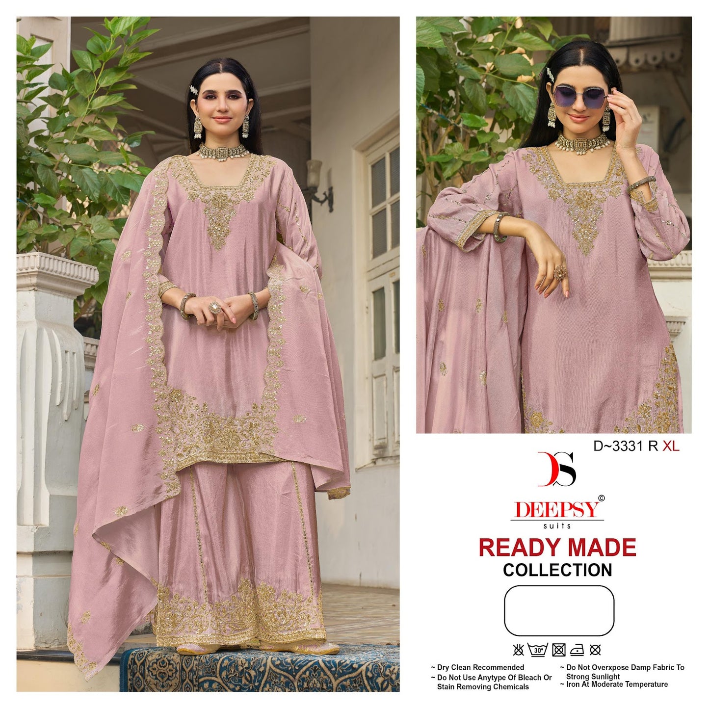 D 3331 Qrst Deepsy Tissue Silk Pakistani Readymade Suits Wholesale