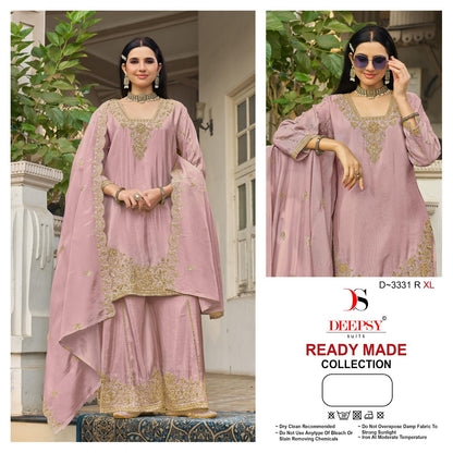 D 3331 Qrst Deepsy Tissue Silk Pakistani Readymade Suits Wholesale