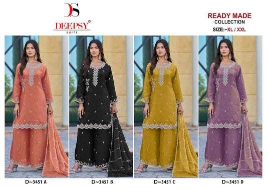 D 3451 Deepsy Satin Pakistani Readymade Suits Supplier India