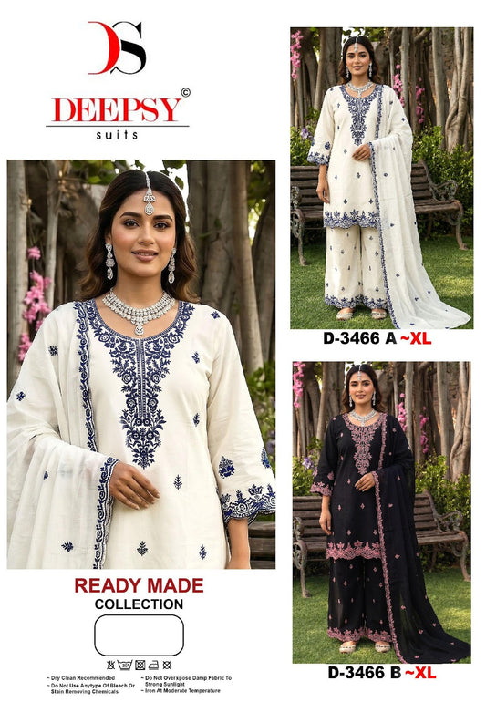 D 3466 Deepsy Cotton Pakistani Readymade Suits Wholesaler