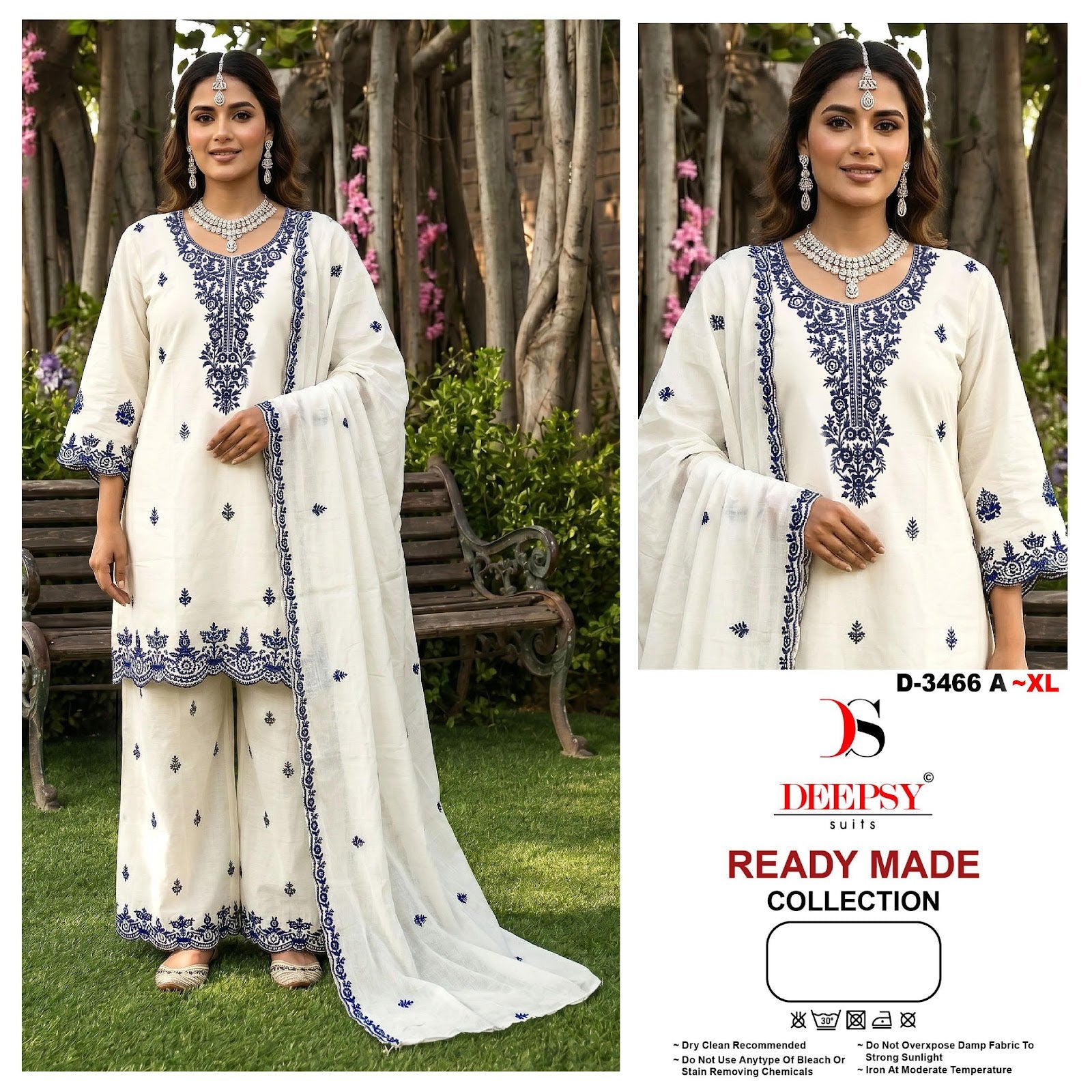 D 3466 Deepsy Cotton Pakistani Readymade Suits Wholesaler