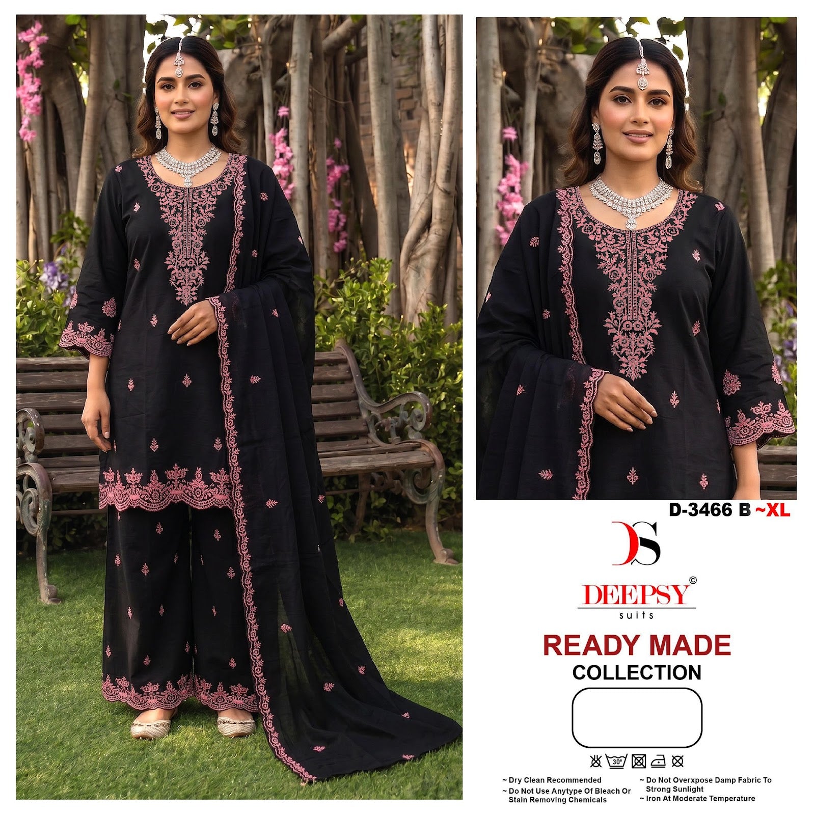 D 3466 Deepsy Cotton Pakistani Readymade Suits Wholesaler