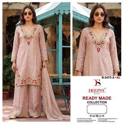 D 3473 Deepsy Tissue Silk Pakistani Readymade Suits Exporter India