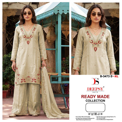 D 3473 Deepsy Tissue Silk Pakistani Readymade Suits Exporter India