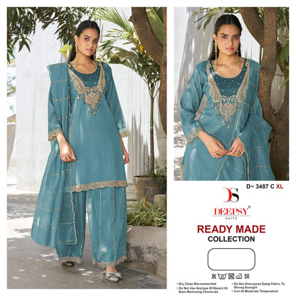 D 3487 Deepsy Silk Pakistani Readymade Suits Wholesaler Gujarat
