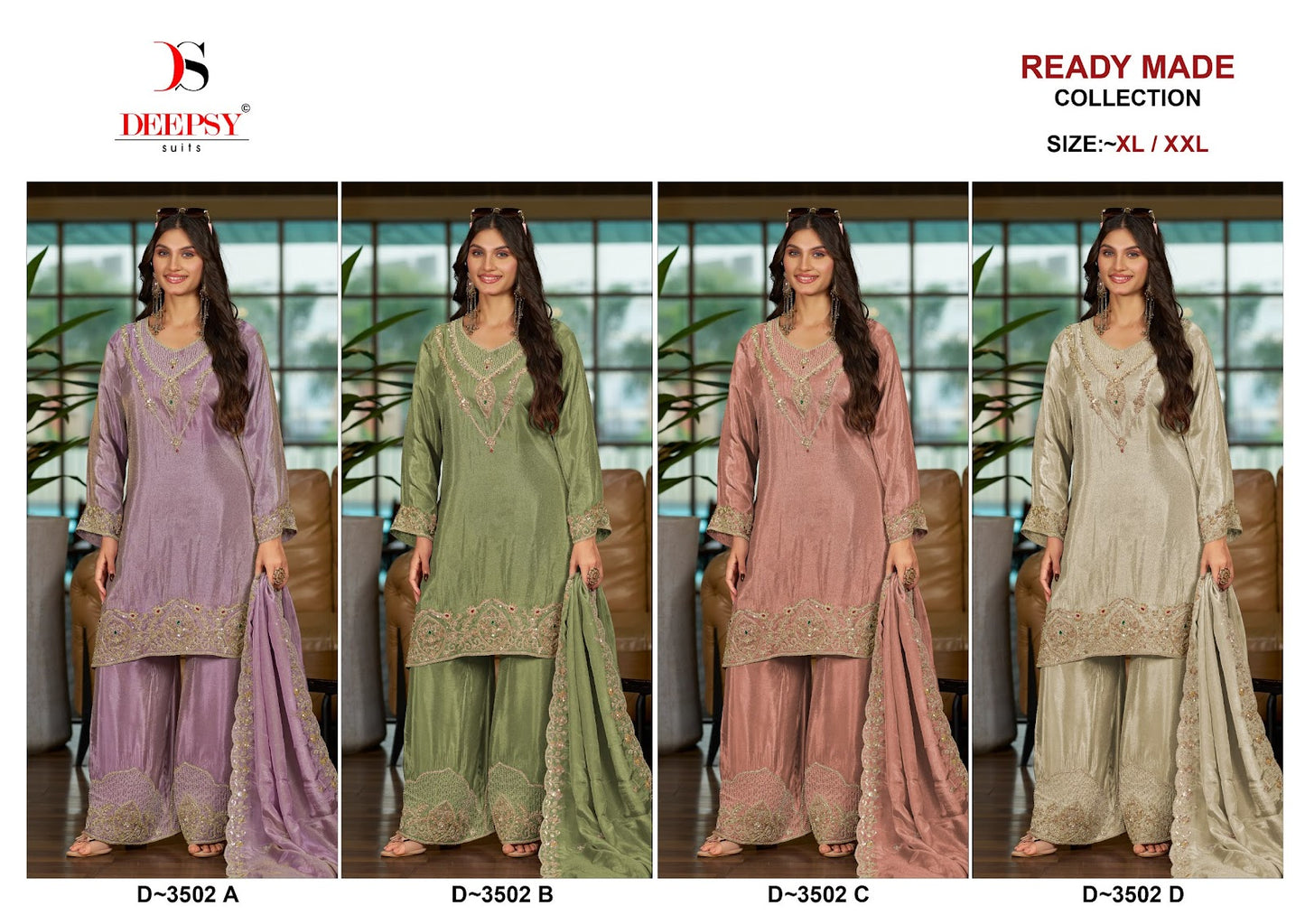 D 3502 Deepsy Tissue Silk Pakistani Readymade Suits Wholesaler Ahmedabad