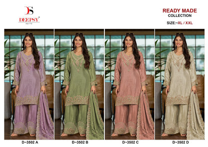 D 3502 Deepsy Tissue Silk Pakistani Readymade Suits Wholesaler Ahmedabad