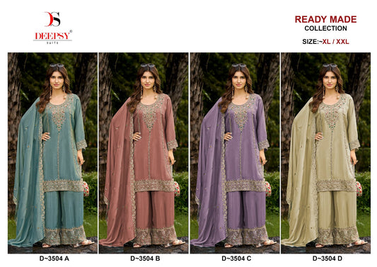 D 3504 Deepsy Tissue Silk Pakistani Readymade Suits Manufacturer Gujarat