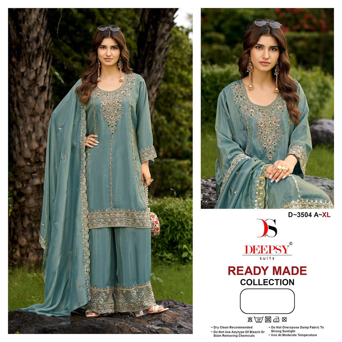 D 3504 Deepsy Tissue Silk Pakistani Readymade Suits Manufacturer Gujarat