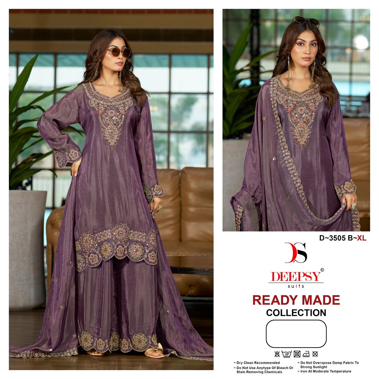 D 3505 Deepsy Tissue Silk Pakistani Readymade Suits Wholesale Price