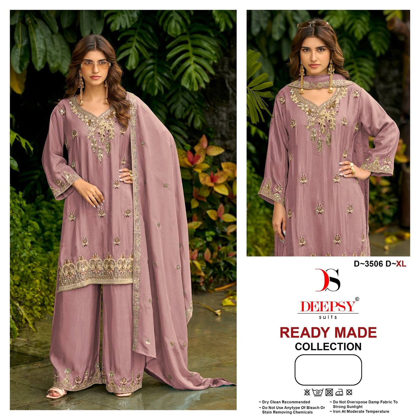 D 3506 Deepsy Tissue Silk Pakistani Readymade Suits Supplier India