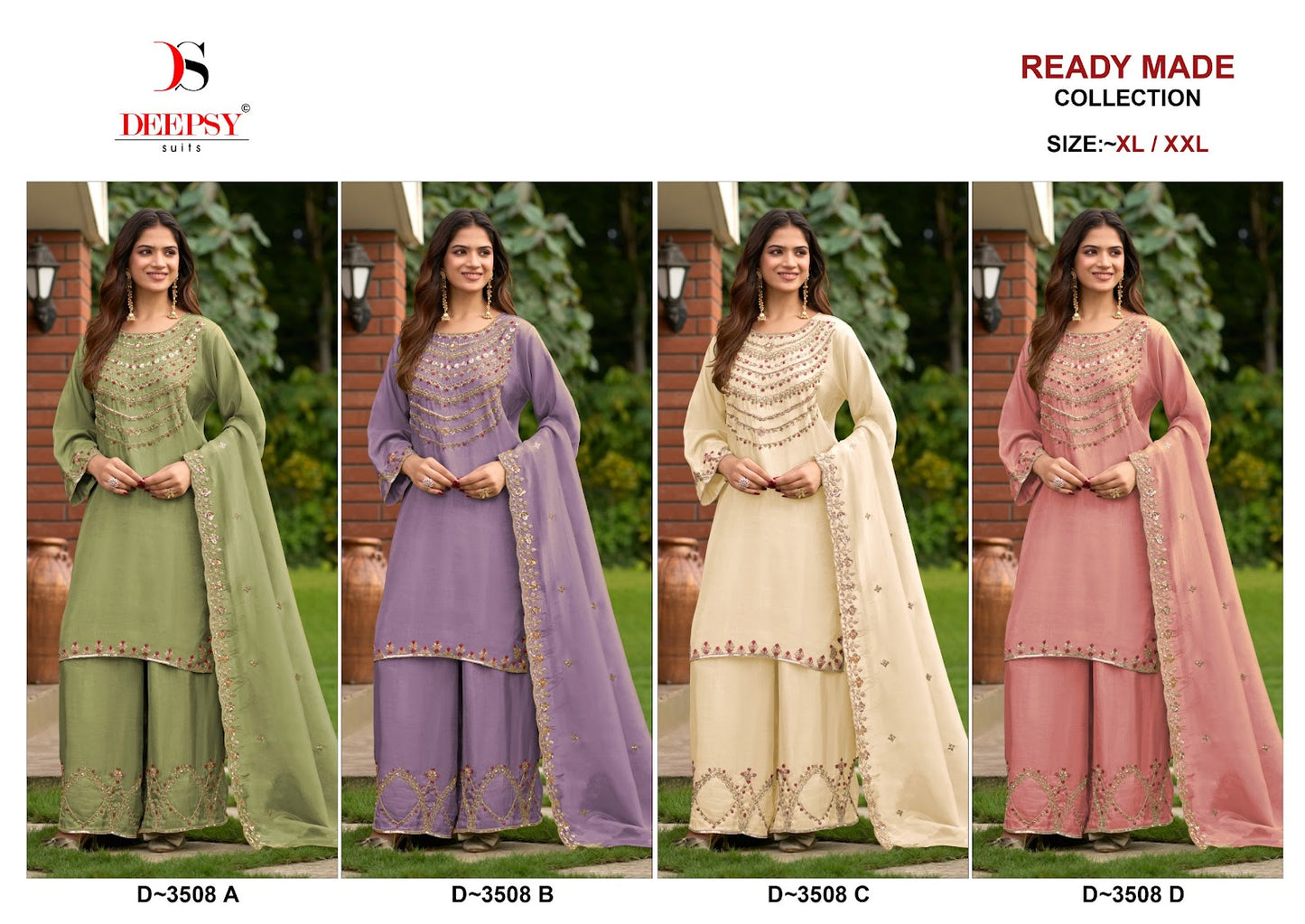 D 3508 Deepsy Tissue Silk Pakistani Readymade Suits Wholesaler India