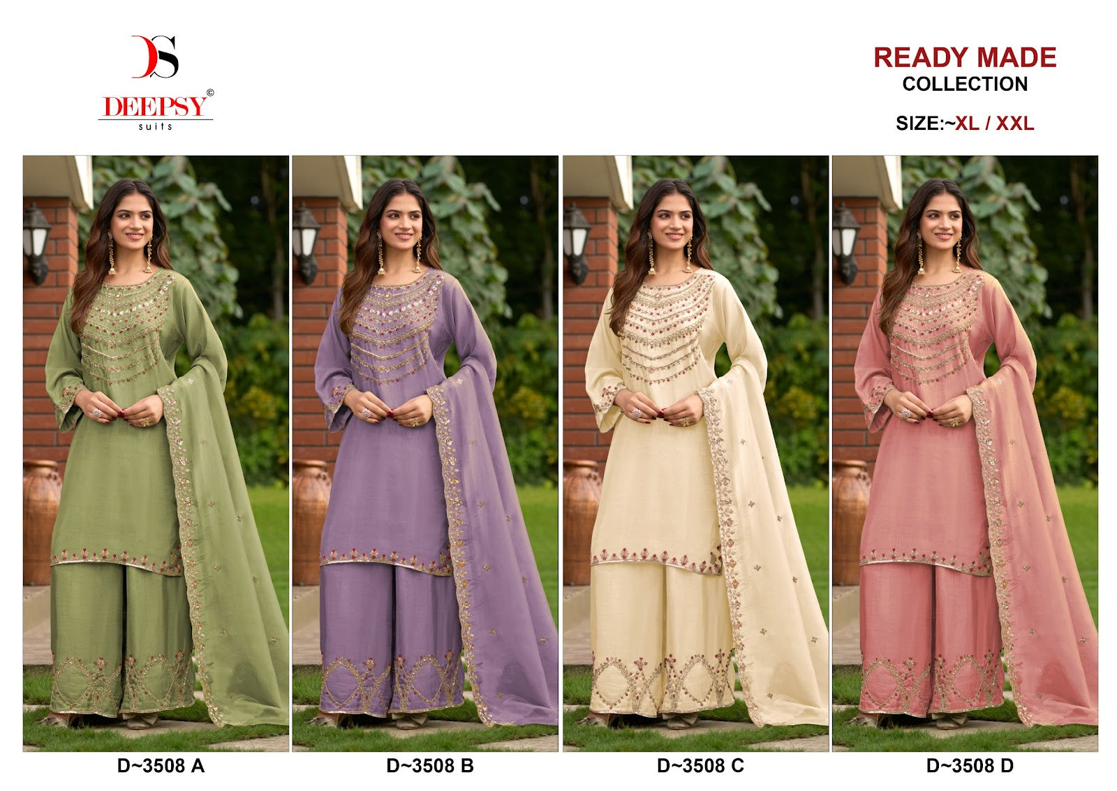 D 3508 Deepsy Tissue Silk Pakistani Readymade Suits Wholesaler India