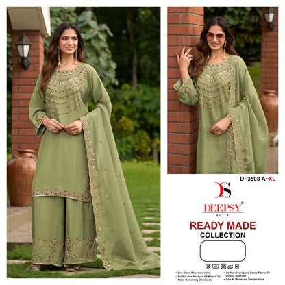 D 3508 Deepsy Tissue Silk Pakistani Readymade Suits Wholesaler India