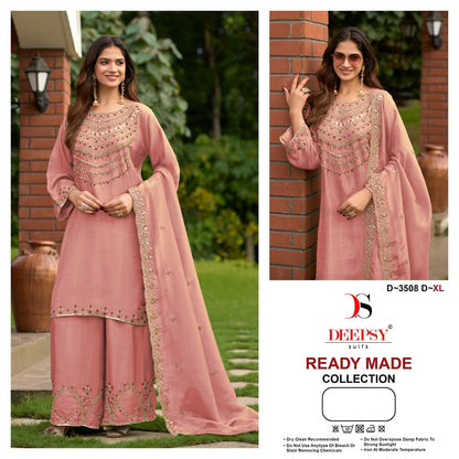 D 3508 Deepsy Tissue Silk Pakistani Readymade Suits Wholesaler India