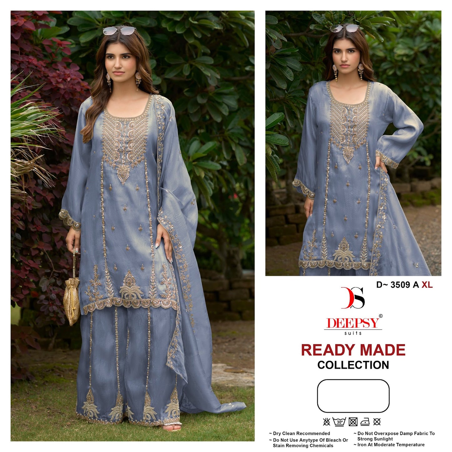 D 3509 Deepsy Satin Pakistani Readymade Suits Wholesale Price