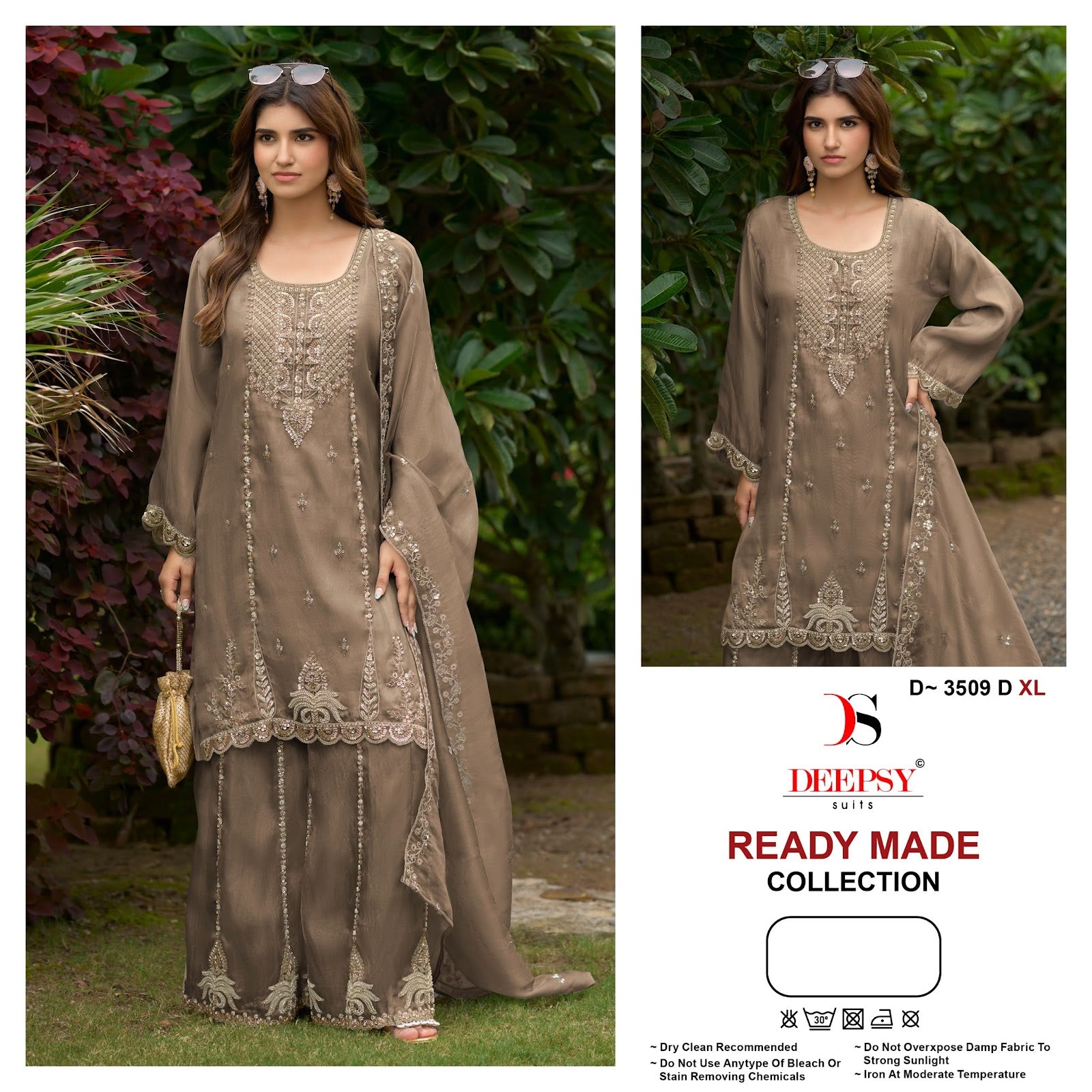D 3509 Deepsy Satin Pakistani Readymade Suits Wholesale Price
