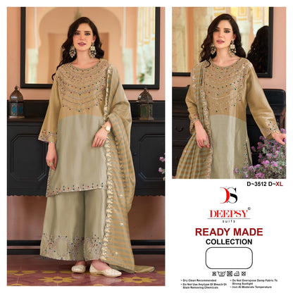 D 3512 Abcd Deepsy Tissue Pakistani Readymade Suits Supplier