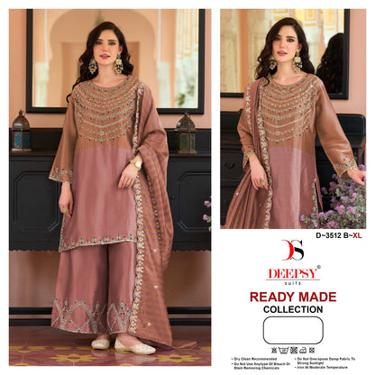 D 3512 Abcd Deepsy Tissue Pakistani Readymade Suits Supplier