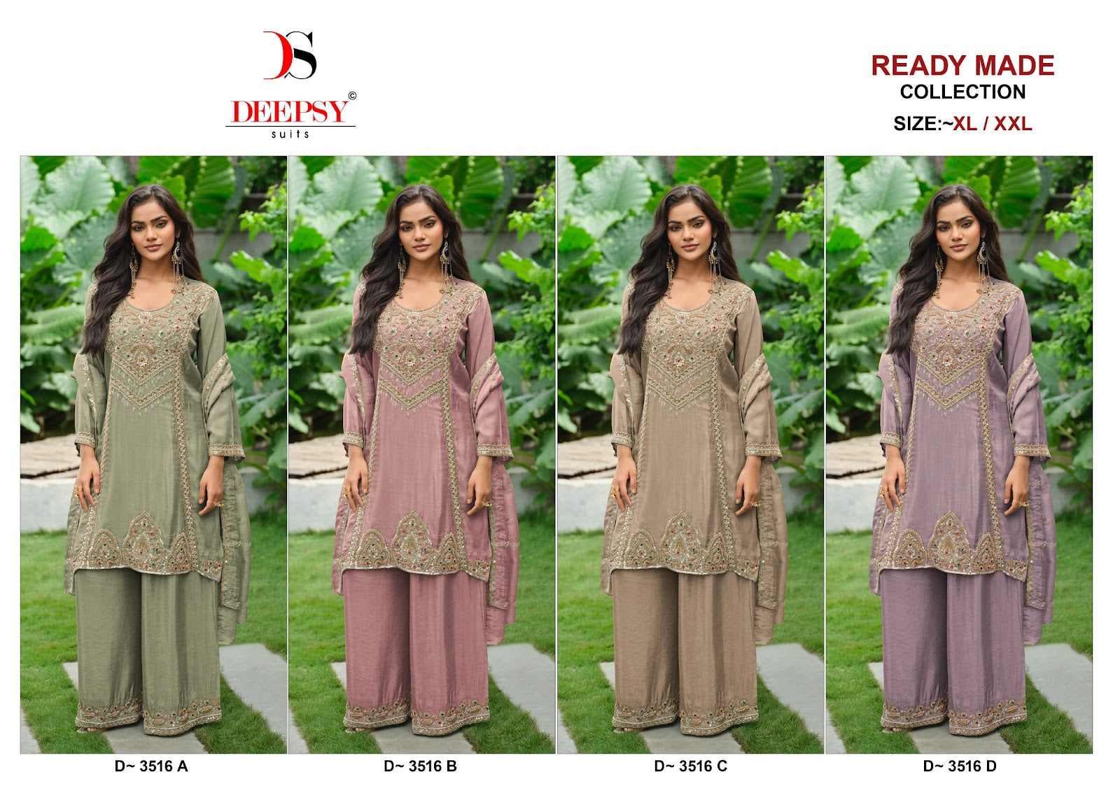 D 3516 Deepsy Tissue Silk Pakistani Readymade Suits Wholesale Price