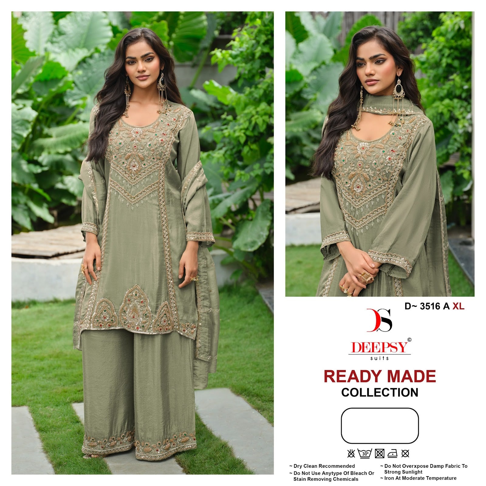 D 3516 Deepsy Tissue Silk Pakistani Readymade Suits Wholesale Price