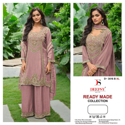 D 3516 Deepsy Tissue Silk Pakistani Readymade Suits Wholesale Price