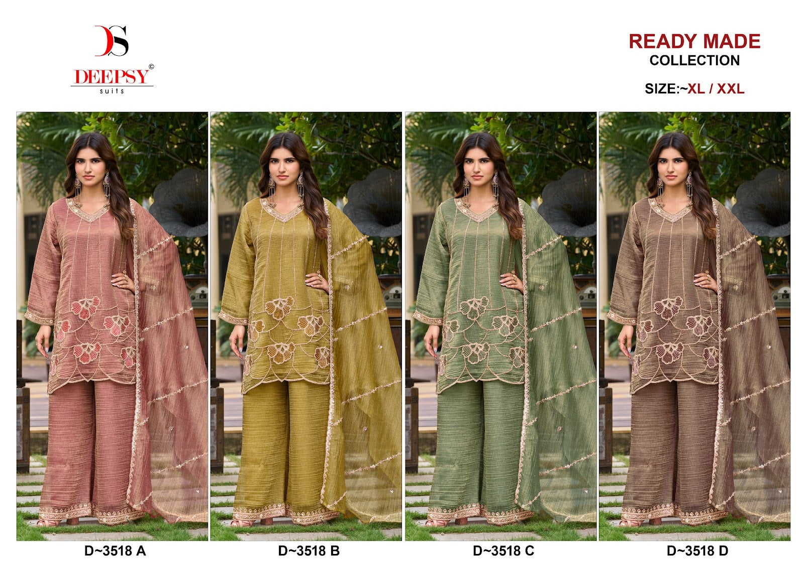 D 3518 Deepsy Silk Pakistani Readymade Suits Exporter India