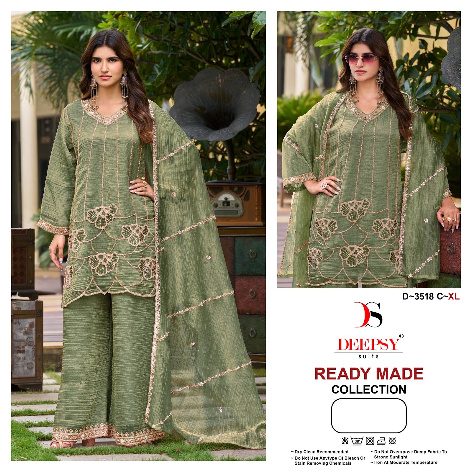 D 3518 Deepsy Silk Pakistani Readymade Suits Exporter India