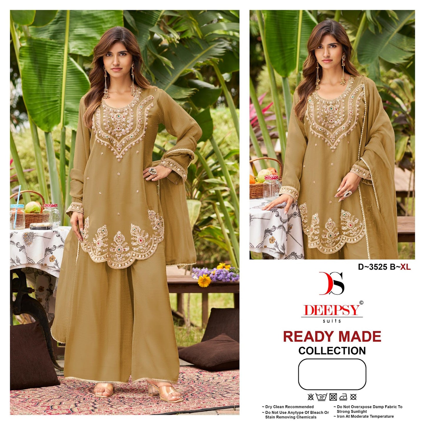 D 3525 Deepsy Silk Pakistani Readymade Suits Wholesaler India