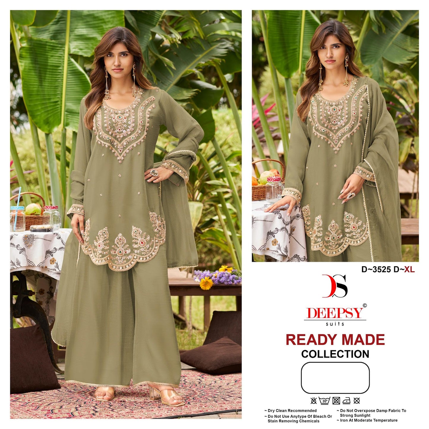 D 3525 Deepsy Silk Pakistani Readymade Suits Wholesaler India