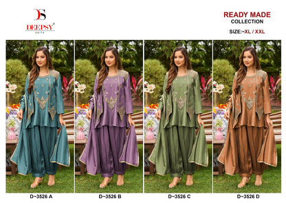D 3526 Deepsy Tissue Silk Pakistani Readymade Suits Exporter India