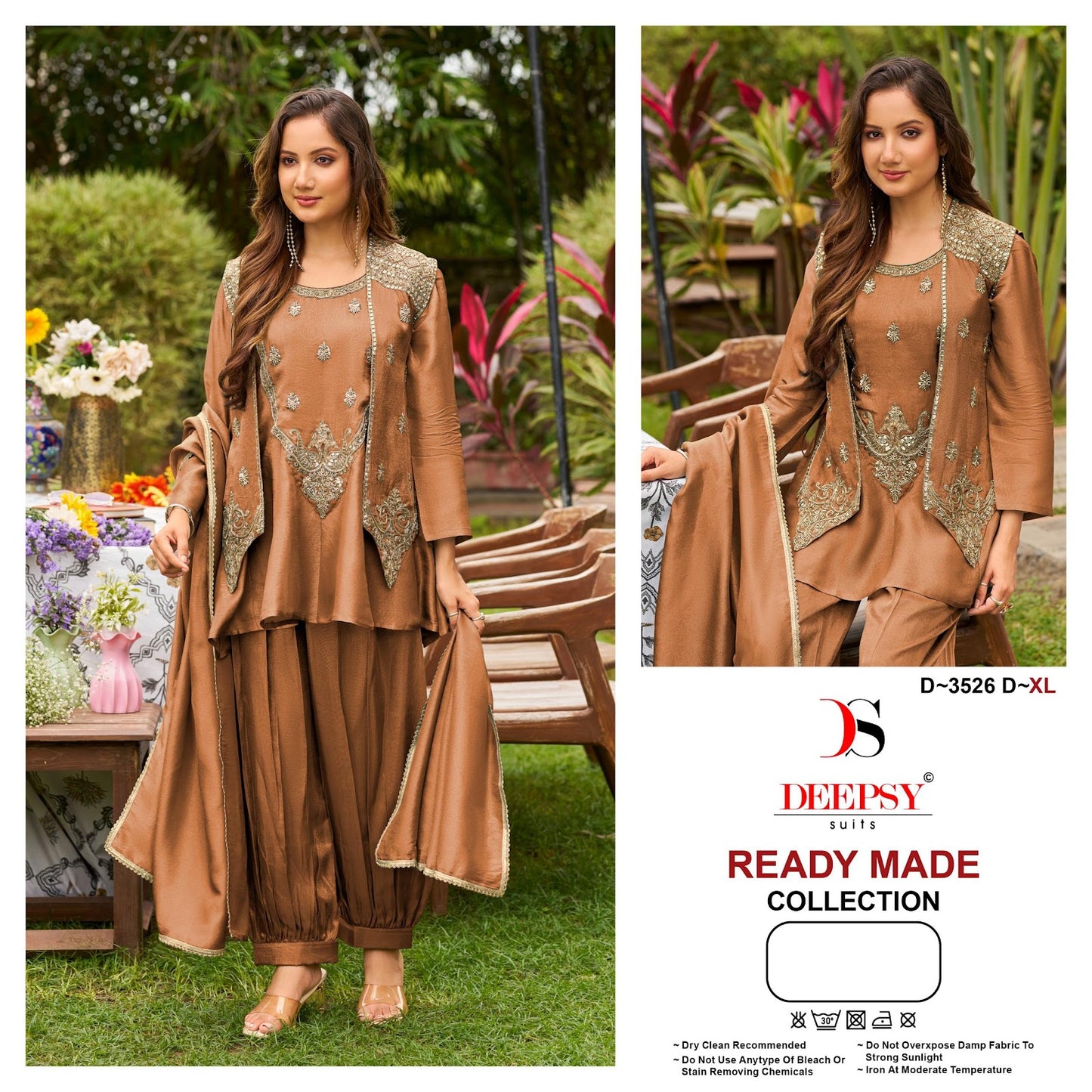 D 3526 Deepsy Tissue Silk Pakistani Readymade Suits Exporter India
