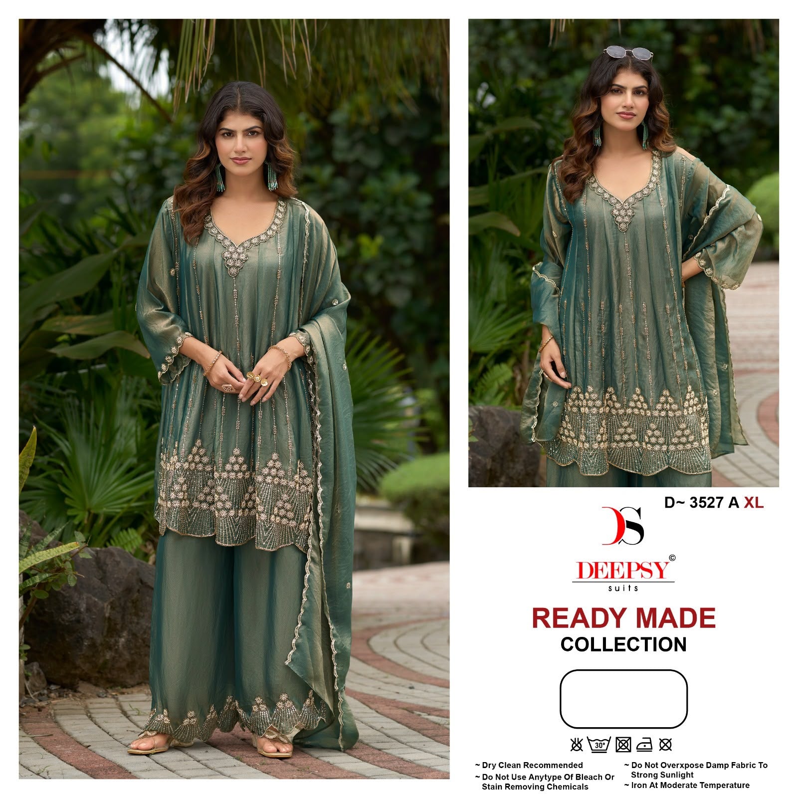 D 3527 Deepsy Moss Pakistani Readymade Suits Supplier India
