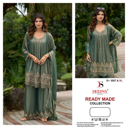 D 3527 Deepsy Moss Pakistani Readymade Suits Supplier India
