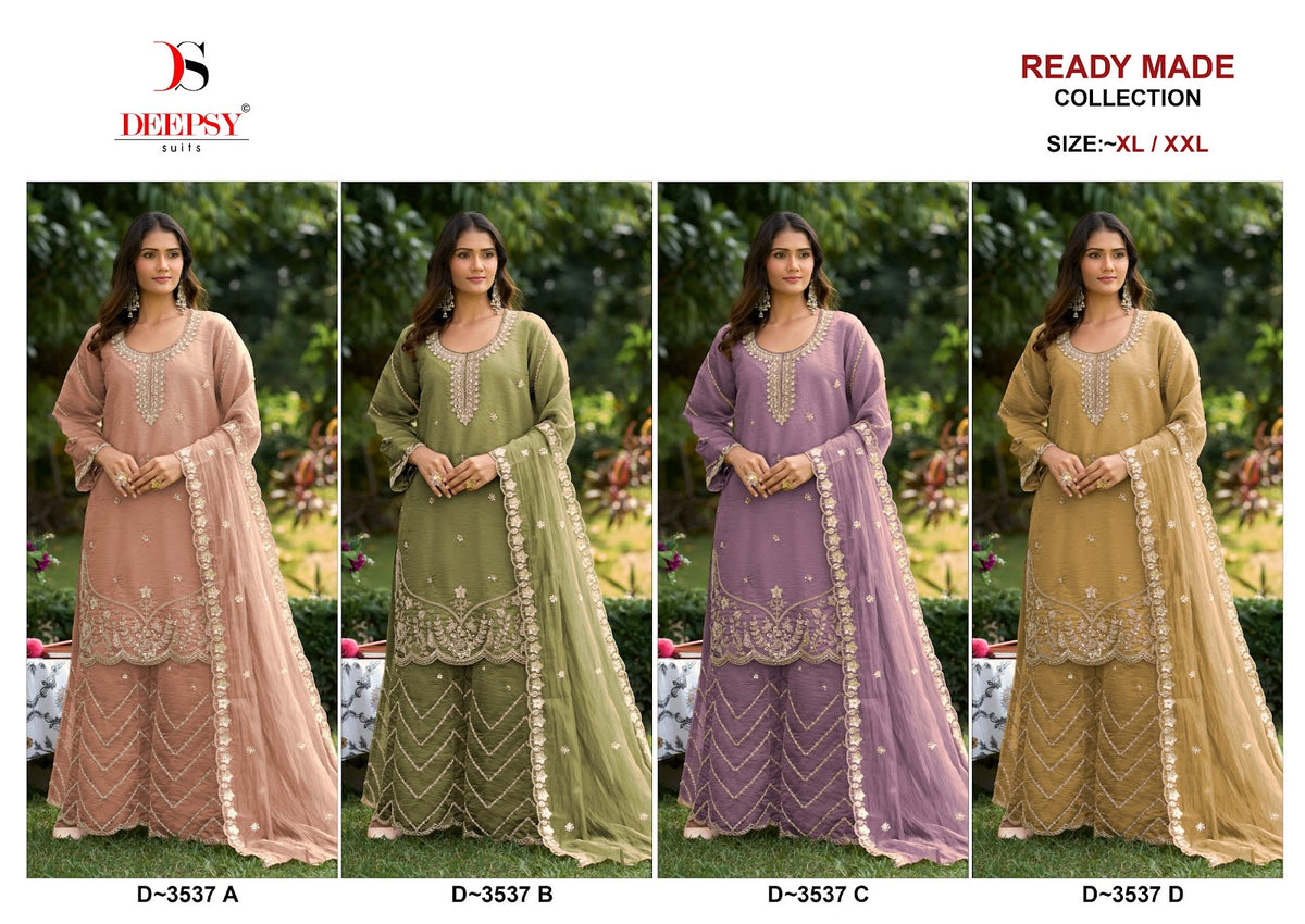 D 3537 Deepsy Silk Pakistani Readymade Suits Wholesale Price
