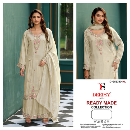 D 3553 Deepsy Tissue Silk Pakistani Readymade Suits Exporter