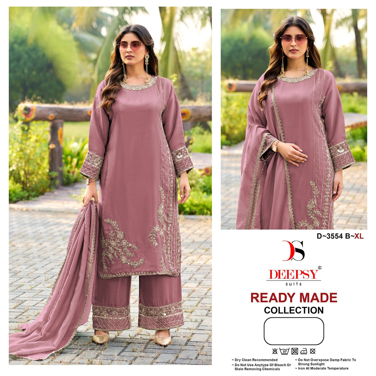 D 3554 Deepsy Tissue Silk Pakistani Readymade Suits Wholesale Rate